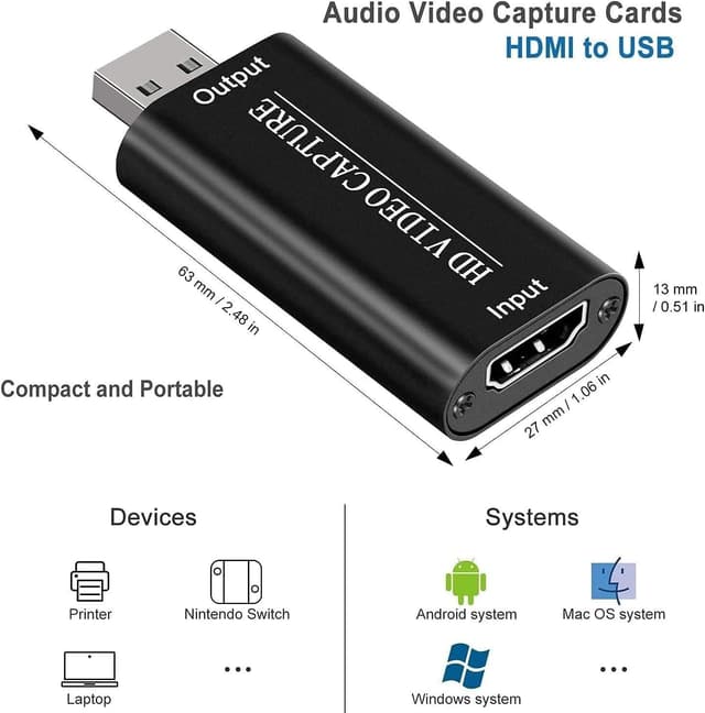 Thumbnail 2 de 4K HDMI Video Capture Card Cam Link