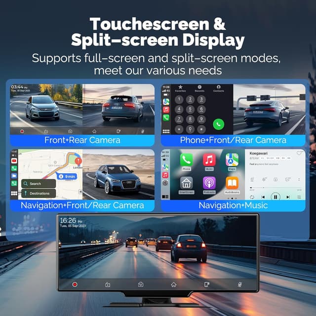 Thumbnail 5 de 10.26" Wireless CarPlay Android Auto Screen