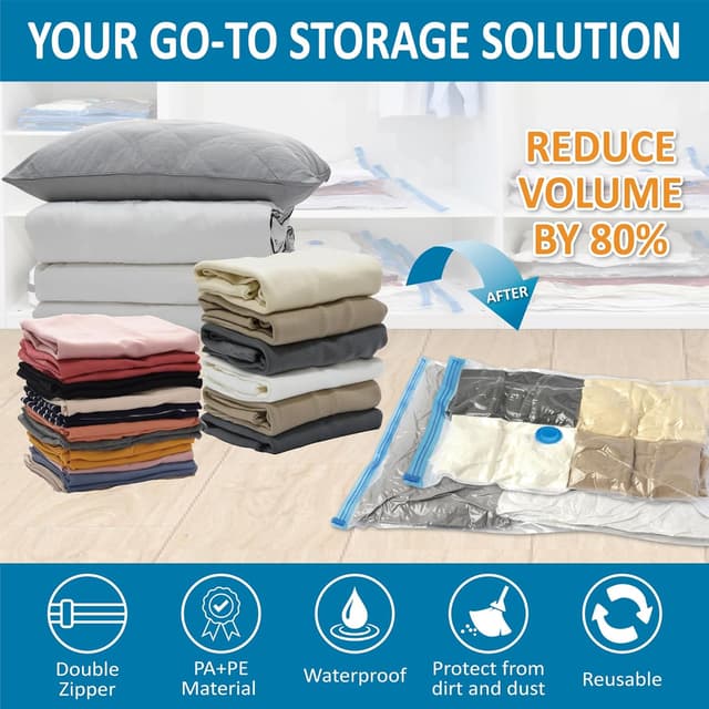 Thumbnail 1 de 20-Pack Vacuum Storage Bags — Space Saver for Bedding