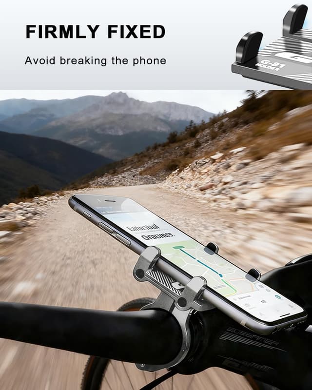 Detalle 2 de Yeeloca soporte móvil antivibración para moto