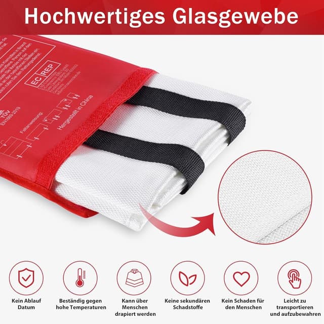 Thumbnail 4 de Kanhiro Löschdecke Küche 1 m x 1 m