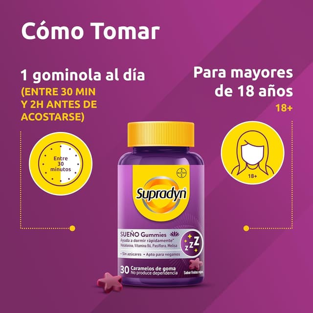 Thumbnail 5 de Supradyn Sueño Gummies 30 unidades
