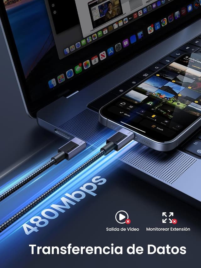 Thumbnail 5 de UGREEN Cable USB C PD3.1 240W 🚀 Carga Rápida 2M