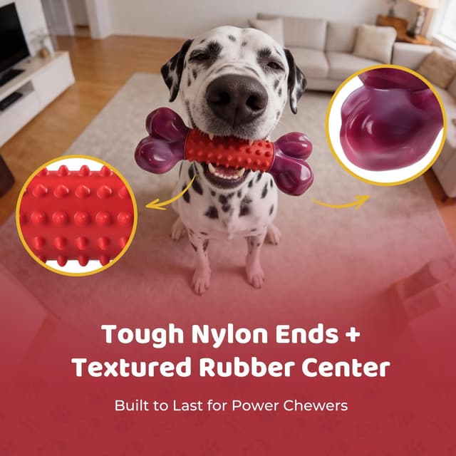 Detalle 2 de ChienBox Indestructible Dog Chew Toy for Aggressive Chewers