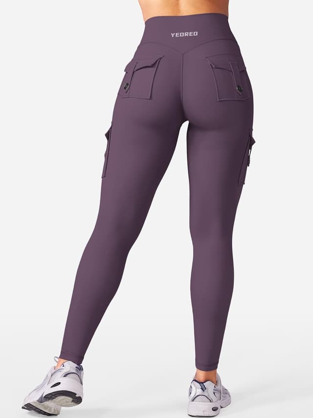 Detalle 1 de YEOREO CoreFlex Sport Leggings für Damen mit Taschen – blickdicht, High Waist & Push-up Effekt