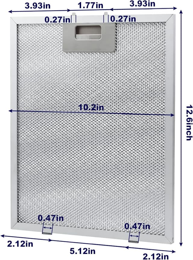 Detalle 2 de Aluminium Fettfilter 320 x 260 mm, 2er-Set
