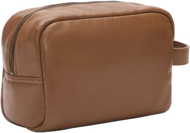 Detalle 2 de Liebeskind Berlin Cosmetic Pouch S SMALL „Acc Sheep Natural“ – kleines Kosmetiktäschchen in Sepia