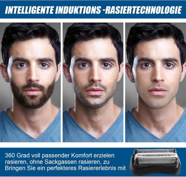 Detalle 2 de 2er-Set 32B Ersatzköpfe für Braun Series 3 – kompatibel mit S3 310s & 3090cc (nass & trocken)