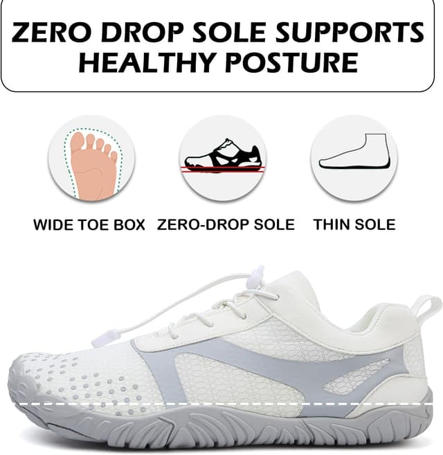 Detalle de DimaiGlobal Scarpe barefoot minimaliste per uomo e donna – Zero-Drop, suola antiscivolo e traspiranti