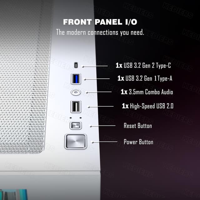 Thumbnail 6 de KEDIERS G500 PC Gehäuse mit 7 ARGB Lüftern