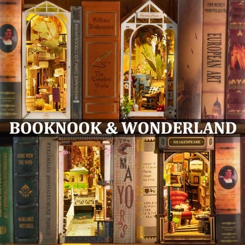 Detalle 2 de ROBOTIME Book Nook Kit 🏡 Casa de Muñecas en Madera