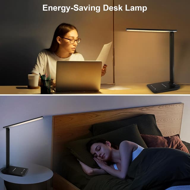 Detalle 2 de joyshie Desk Lamp Dimmable LED 5-mode Touch Lamp
