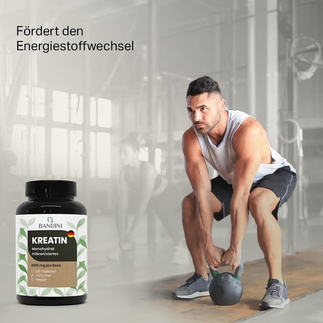 Detalle de Bandini Kreatin Monohydrat 3000 mg Tabletten