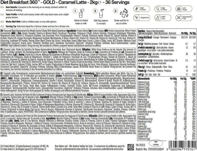 Thumbnail 6 de Protein Works Diet Breakfast 360 GOLD