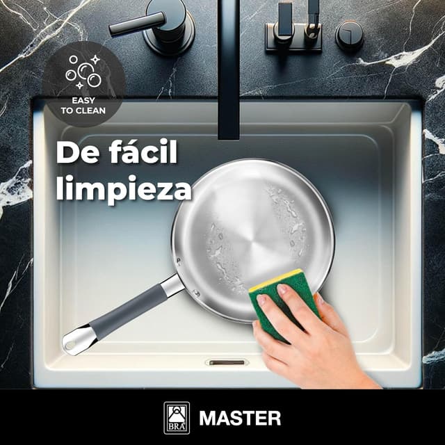 Thumbnail 3 de BRA Master Set de Sartenes Acero Inoxidable, Inducción