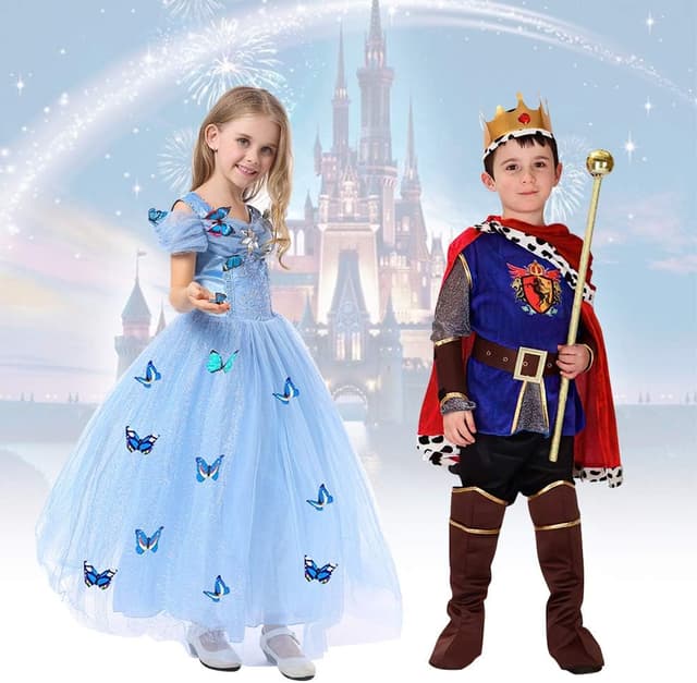 Thumbnail 6 de URAQT Vestido de Cenicienta, Disfraz Elegante para Niñas 🦋