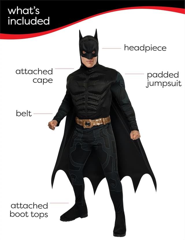 Detalle 1 de Rubie's Batman Official Deluxe Costume