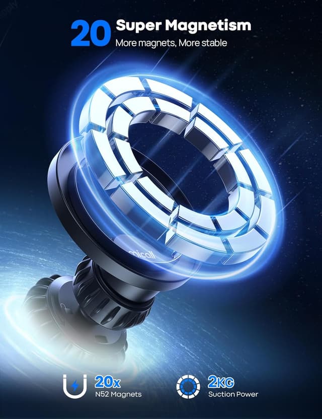 Thumbnail 1 de Lamicall Porta cellulare auto magnetico 20 magneti 360°