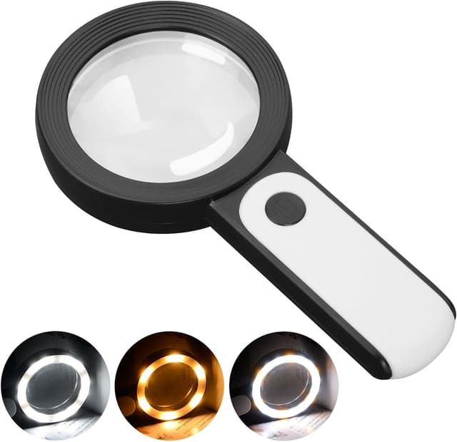 Detalle de JMH Magnifying Glass with Light for Seniors