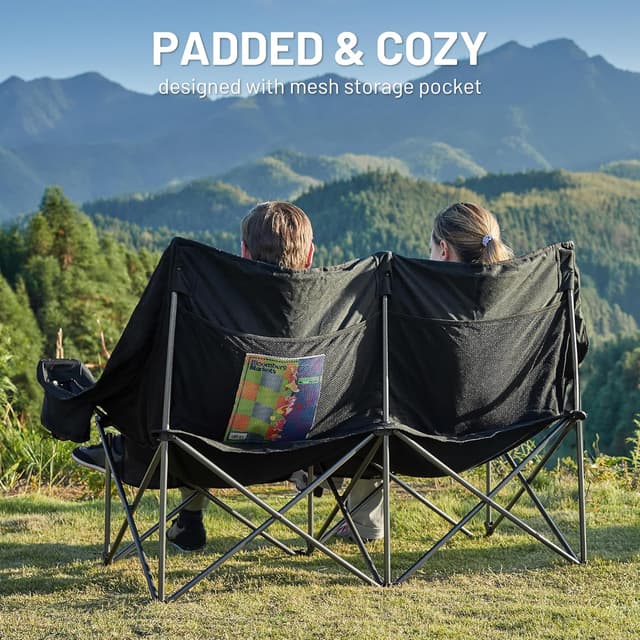 Thumbnail 3 de TIMBER RIDGE Double Camping Chair 320kg