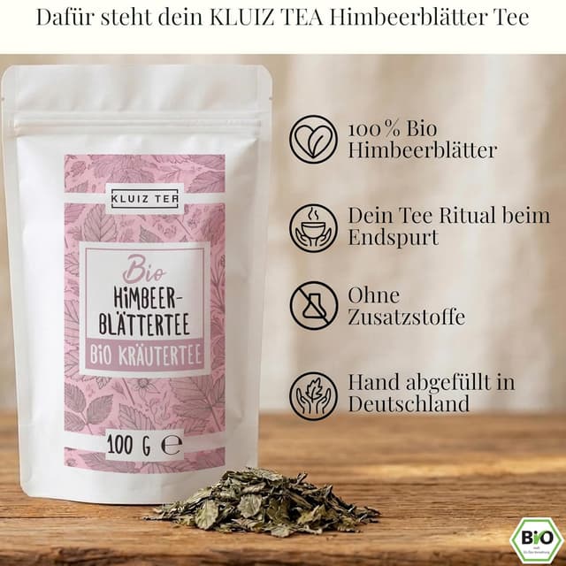 Thumbnail 4 de KLUIZ TEA Himbeerblättertee 200 g 🍵