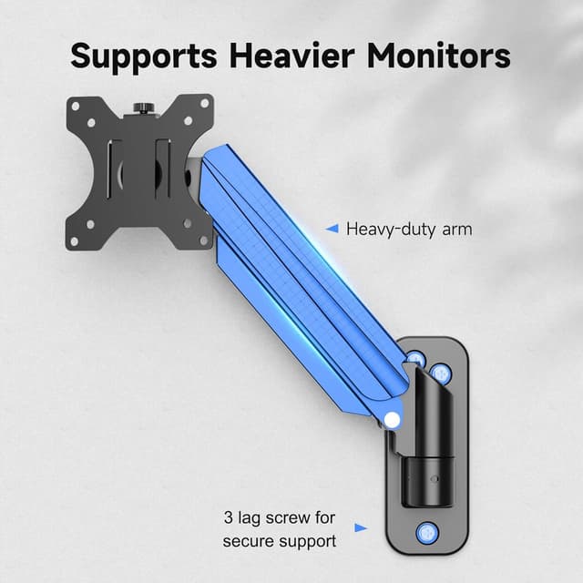 Detalle de suptek Monitor-Wandhalterung WM011 für 13–32 Zoll (bis 9 kg) mit Gasfeder, VESA 75/100