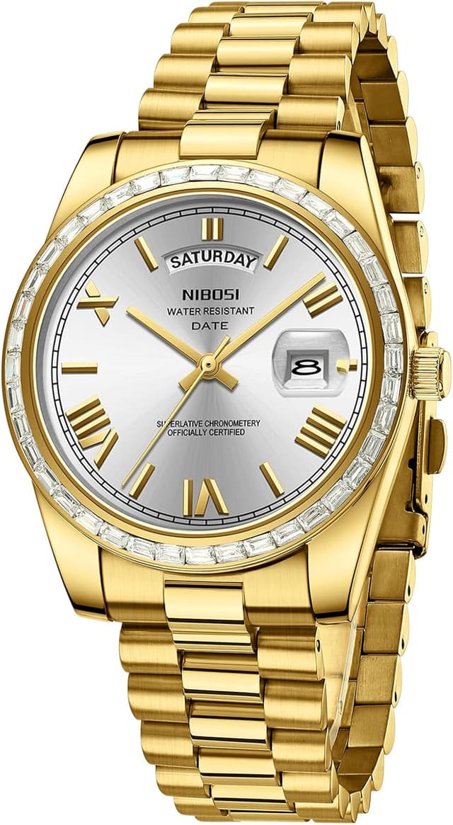 Detalle de NIBOSI Men analogue quartz watch 39 mm