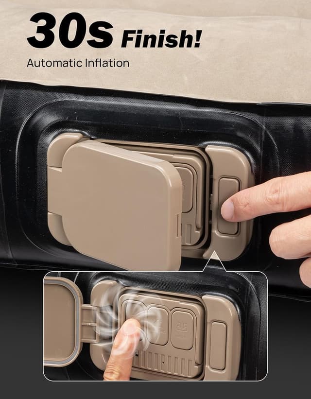 Detalle 2 de JOYTUTUS Truck Bed Air Mattress (5.5–5.8Ft) with Built-in Air Pump, Full Size Short Beds