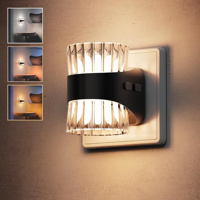 Detalle de LOHAS-LED Nachtlicht-Steckdose mit Dämmerungssensor (3CCT, dimmbar) – 3000/4000/5000 K