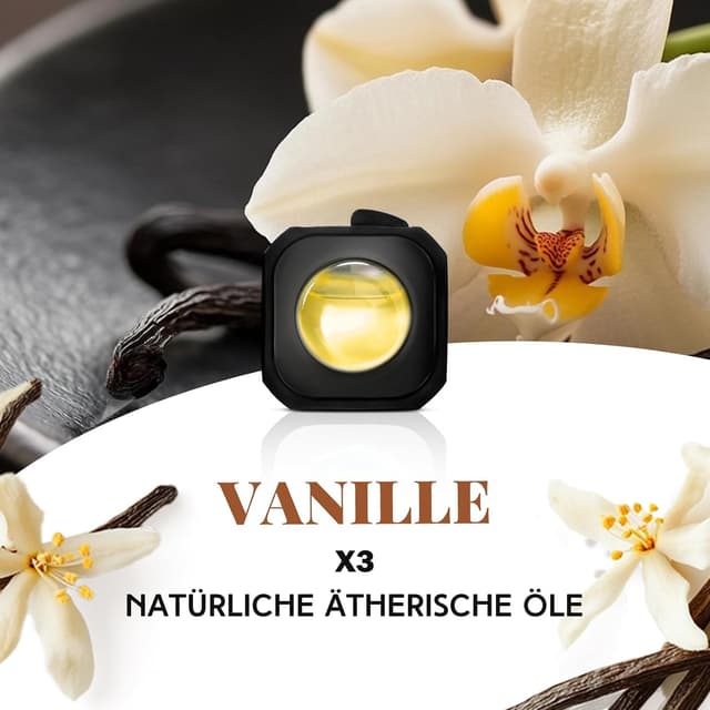 Detalle de SCENTORINI Auto Lufterfrischer-Clips mit Baumwolle- und Vanilleduft (4 ml, 6 Stück)