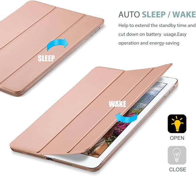 Detalle de TXWLLIU Custodia per iPad Air 10,5 (2019) e iPad Pro 10,5 (2017) rosa oro, ultra sottile con sospensione/riattivazione automatica