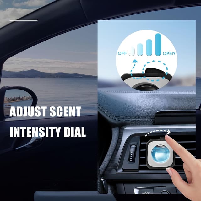 Detalle de SCENTORINI Autoduft Clip-Autolufterfrischer „Babypuder“ (4 ml, 6 Stück)