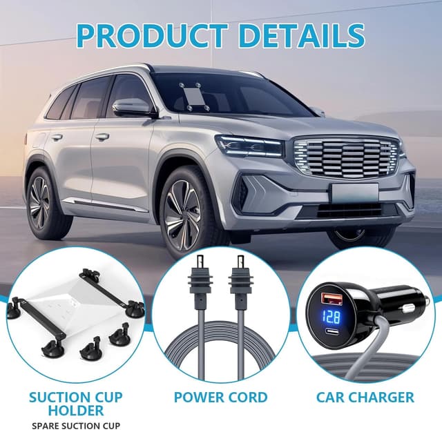 Thumbnail 5 de Shruy Starlink Mini Suction Cup Mount 12V