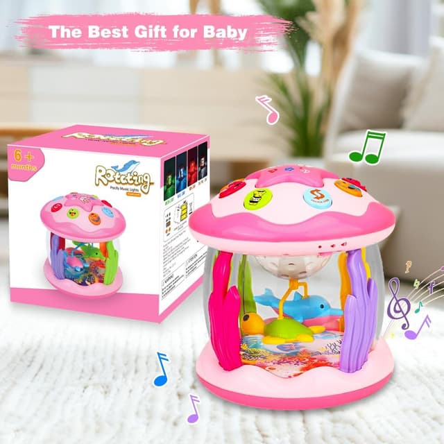 Thumbnail 6 de Aboosam Baby Girl Ocean Light-Up Musical Toy 6.7in