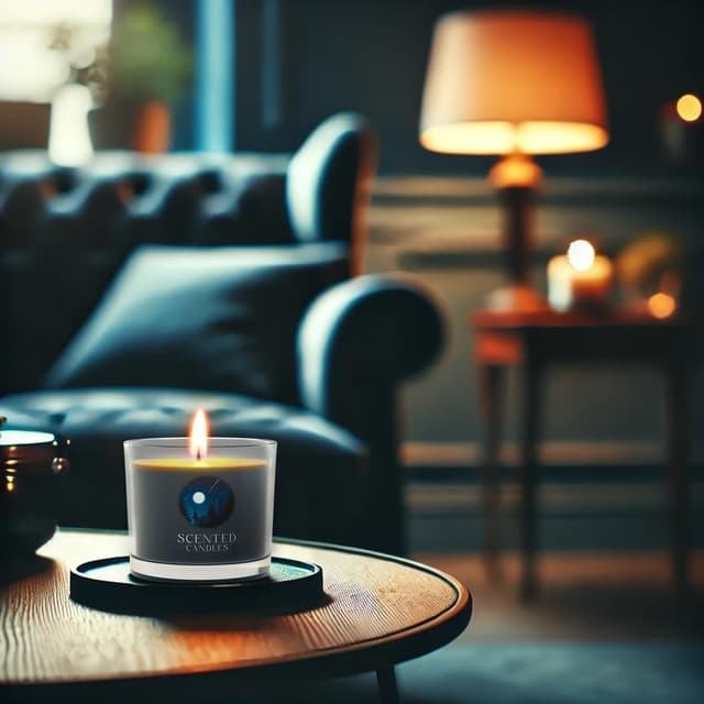 Detalle 1 de CHILLFLAME Men’s Scented Votive Candle Gift Set (Black, 3 pack, 200g)