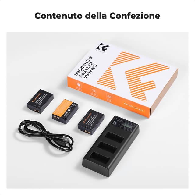 Thumbnail 6 de K&F CONCEPT LP-E17 Batteria 1250 mAh