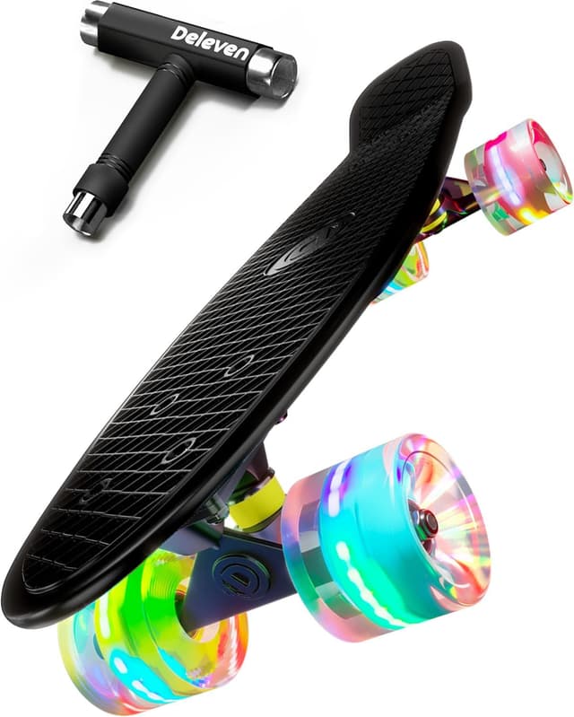 Detalle de D Deleven Skateboard mit LED 56 cm