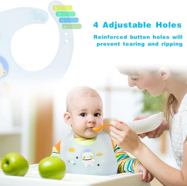 Thumbnail 4 de Vicloon Bavaglini in Silicone 2 pezzi