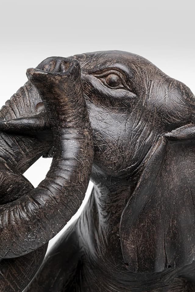 Detalle de Kare Design Elefant Zirkus – figurines décoratives en polyrésine, lot de 2 (22 x 54 x 18 cm)