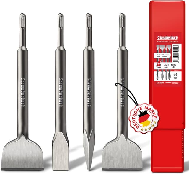 Imagen de SCHWABENBACH SDS PLUS Meißel Set 4tlg 250mm en OfertitasTOP