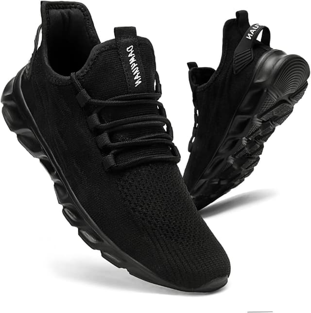 Detalle de CAIQDM Men’s Mesh Trainers Running Shoes for Walking, Gym & Jogging