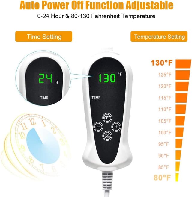 Detalle de RIOGOO Tappetino riscaldante 81x50cm per animali 🐾