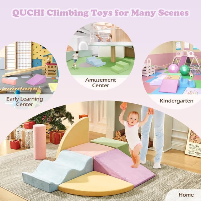 Thumbnail 6 de QUCHI 7-Piece Climbing Blocks for Toddlers