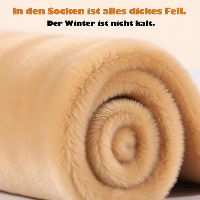 Detalle de Schneestrümpfe Set (4 Paar) mit Futter: warm im Winter, für Schuhgrößen 38–48