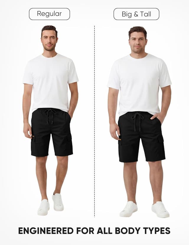 Thumbnail 4 de JMIERR Mens Cargo Shorts with 6 Pockets