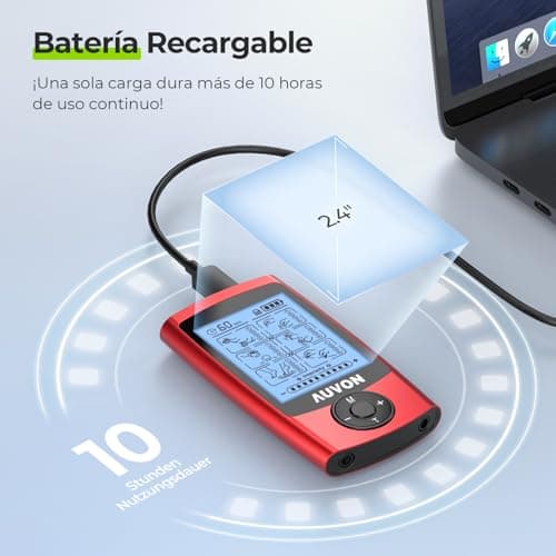Thumbnail 3 de AUVON TENS Electroestimulador Recargable con 24 Modos 💪