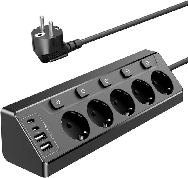 Detalle de Vipwell Ecksteckdose 3680W mit USB