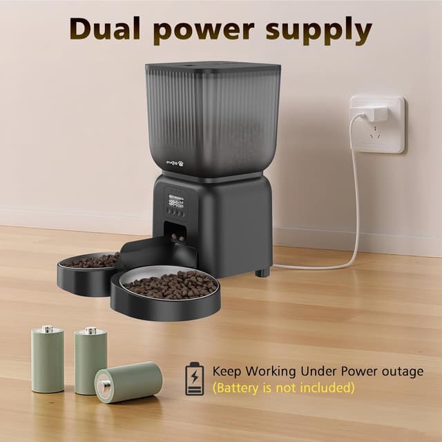 Thumbnail 5 de Olfjurk 5L Automatic Cat Feeder — Programmable 1–6 Meals 🐱