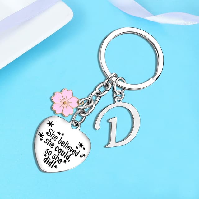 Thumbnail 2 de Nimteve 26 Letter Alphabet Keychain