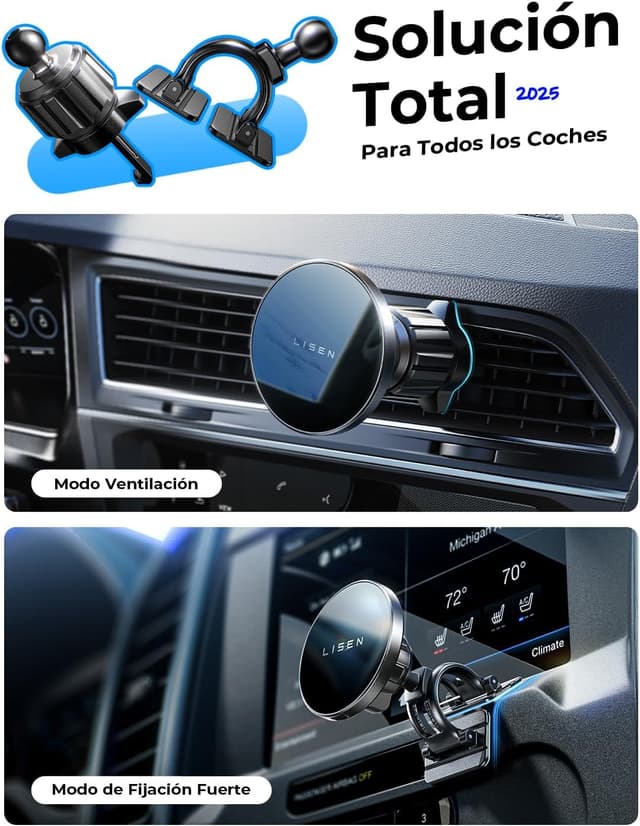 Thumbnail 1 de LISEN 15W Cargador Magsafe Coche 15W